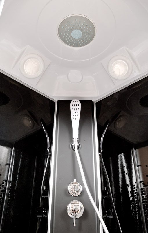 BМ4590 LED с гм. BLACK Душевая кабина DETO Серия ВМ L 890 с гм. и эл. BLACK - Вид №7