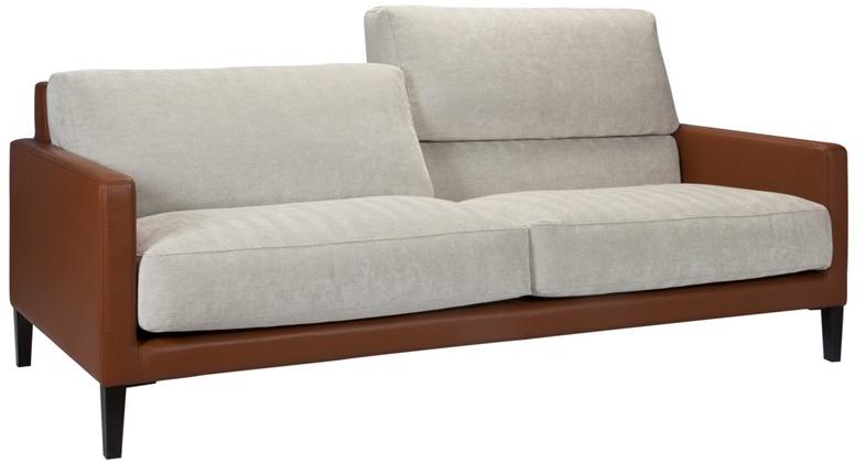 Duvivier Canapés 3-х местный диван из ткани и кожи со съемным чехлом sun-id-1383274 - Вид №2