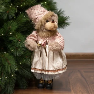 89368044 Декоративная фигура Медведица розовая 20x25 см STLM-1445843