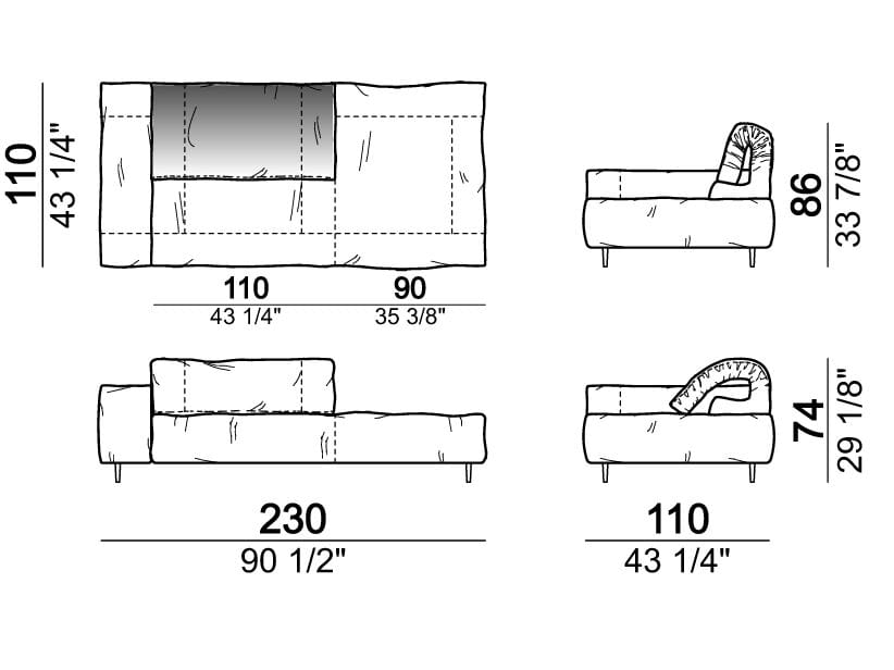 Секционный кожаный диван Arketipo CRAZY DIAMOND ARCH-00133462 - Вид №22