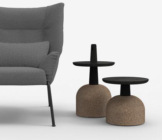 Bonaldo Высокий круглый деревянный журнальный столик sun-id-1501482 - Вид №1