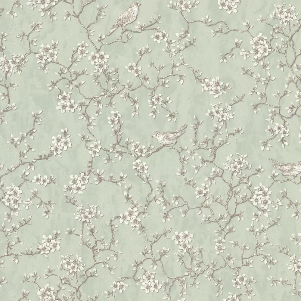 Обои флизелиновые Euro Decor Edem зеленые 1.06 м ED7165-04 84804578 STLM-2083419 - Вид №1