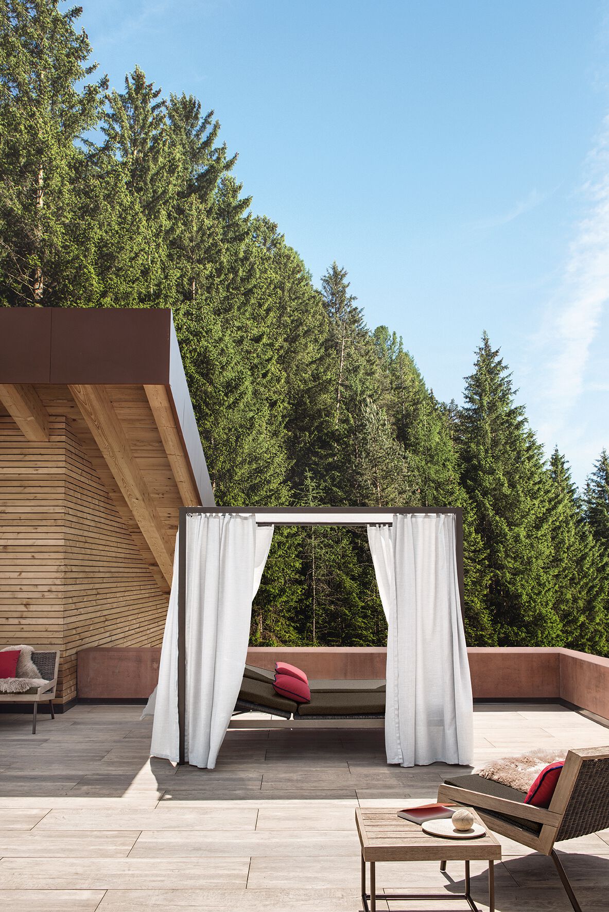 Кресло для сада из технической ткани с подлокотниками Ethimo открытый ARCH-00002270 - Вид №3