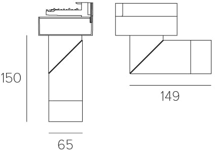 Регулируемый источник освещения алюминиевого трека Letroh узел ARCH-00028089 - Вид №5