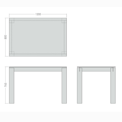 Обеденный стол стеклянный с деревянными ножками 120 см и закаленными стеклом "Логга" GRAUM  304081 Бежевый;прозрачный  - Вид №1