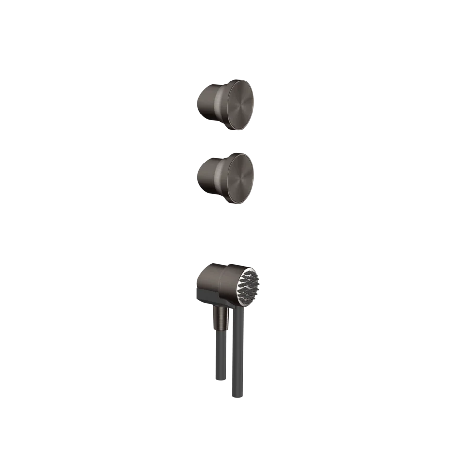 Отклоняющая ручка-ручной душ 66212 707 Gessi Origini ЧЕРНЫЙ МЕТАЛЛ BR. PVD 66212707