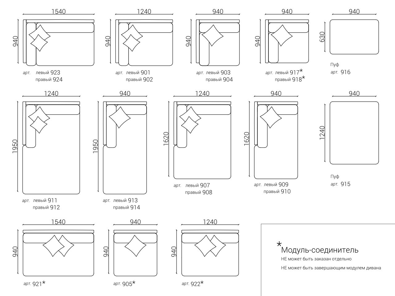 Диван Case прямой серый велюр THE IDEA ДИЗАЙНЕРСКИЕ 210541 Серый  - Вид №11