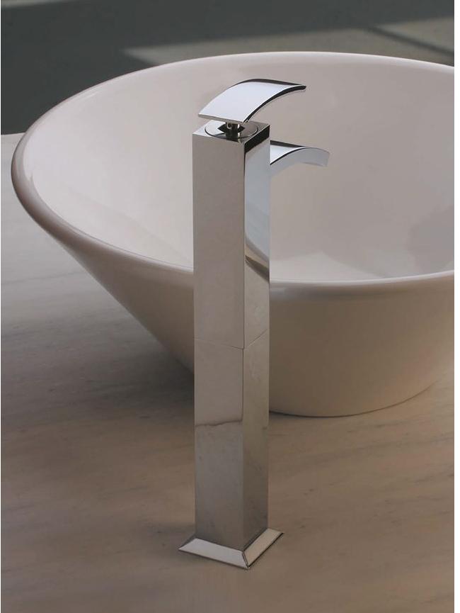 0IQ00488JA00 Glint Смеситель для раковины высокий, авт. донный клапан, хром Jacuzzi 0IQ00448JA00 - Вид №1