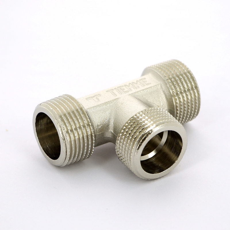 Тройник Н никелированный TIEMME 3/4" 1500334