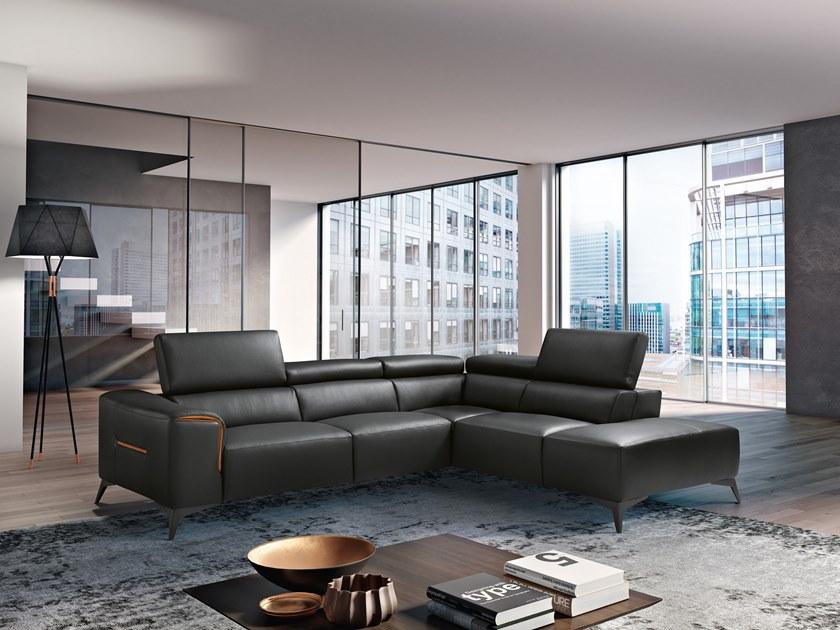 Max Divani Секционный раскладывающийся кожаный диван sun-id-1465145 - Вид №3