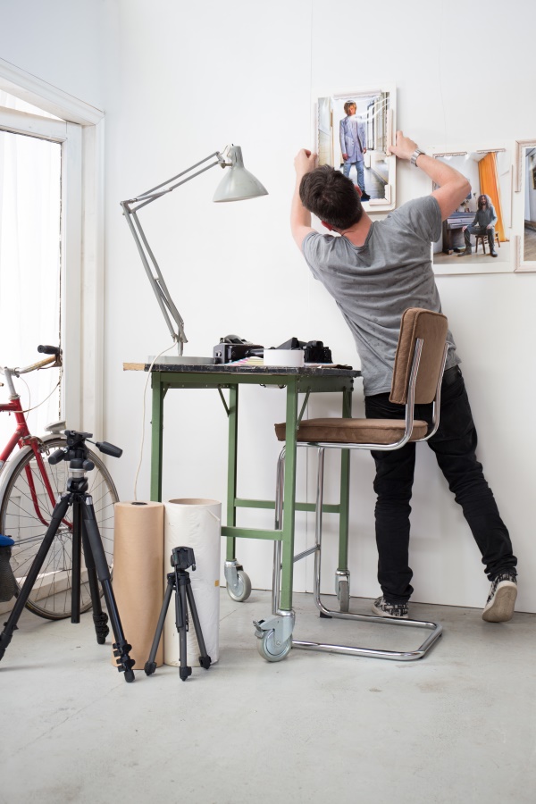 Стул барный Ridge Rib светло-серый Zuiver 1500022 - Вид №1