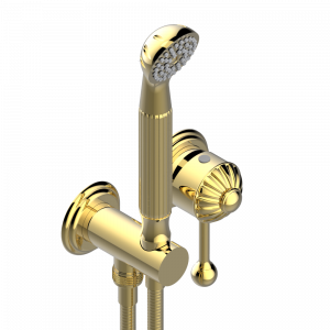 U1A-6561B Trim only for wall mixer with complete handshower on hook Thg-paris Mandarine Покрытие PVD золотистый цвет