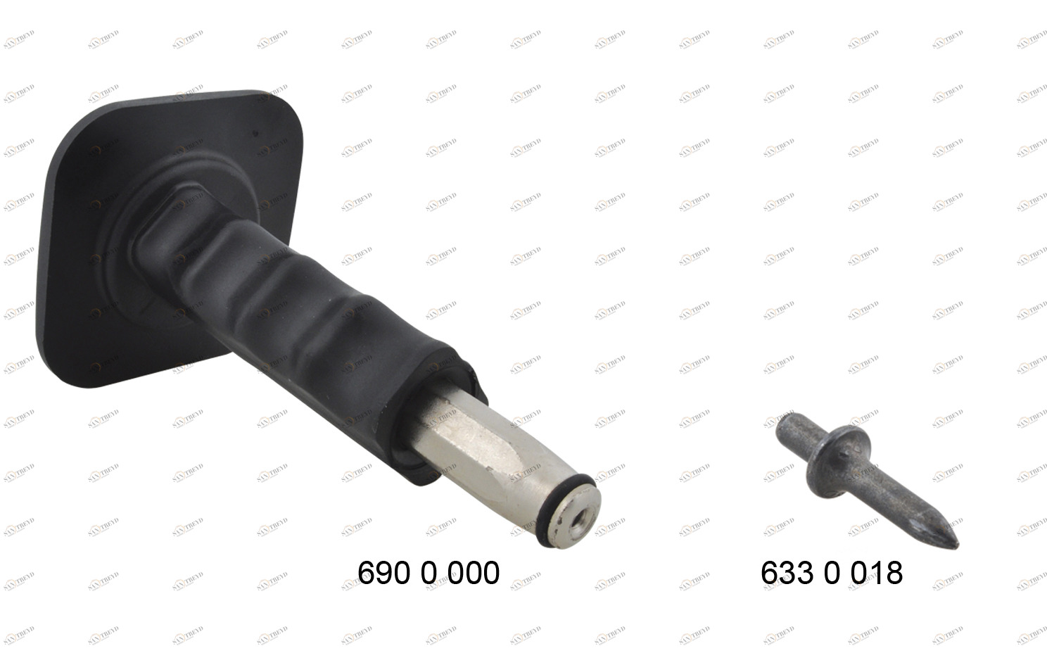 6900000 Монтажные профиля BIS Дюбель забивной для монтажа труб к полу WALRAVEN 