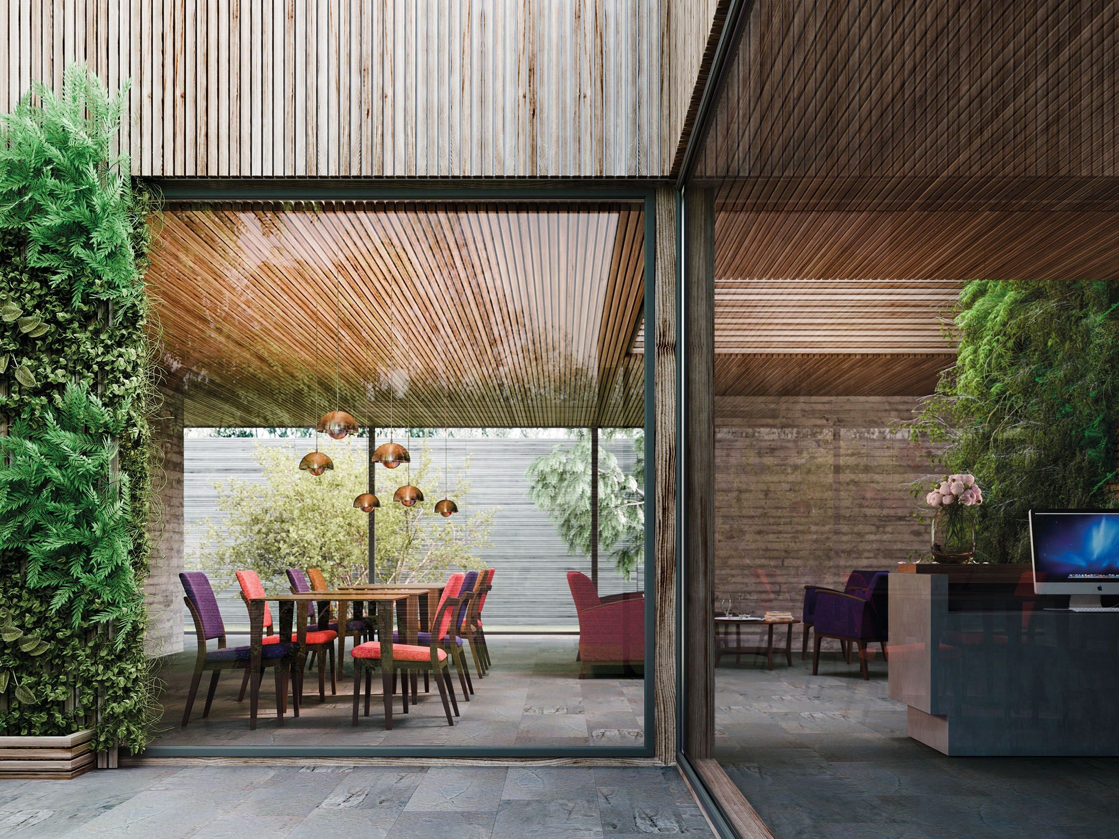 Штабелируемый стул из ткани PIAVAL MAMY - HEALTH & CARE ARCH-00149270 - Вид №4