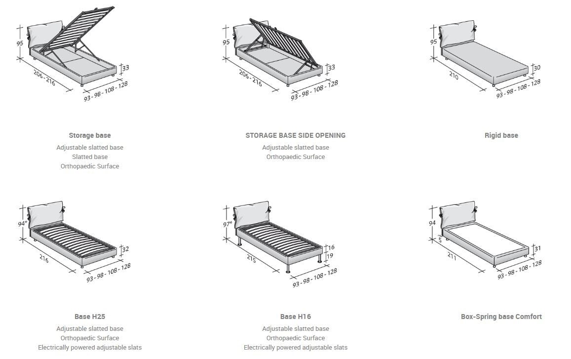 Съемная односпальная кровать Flou Nathalie ARCH-00087691 - Вид №3