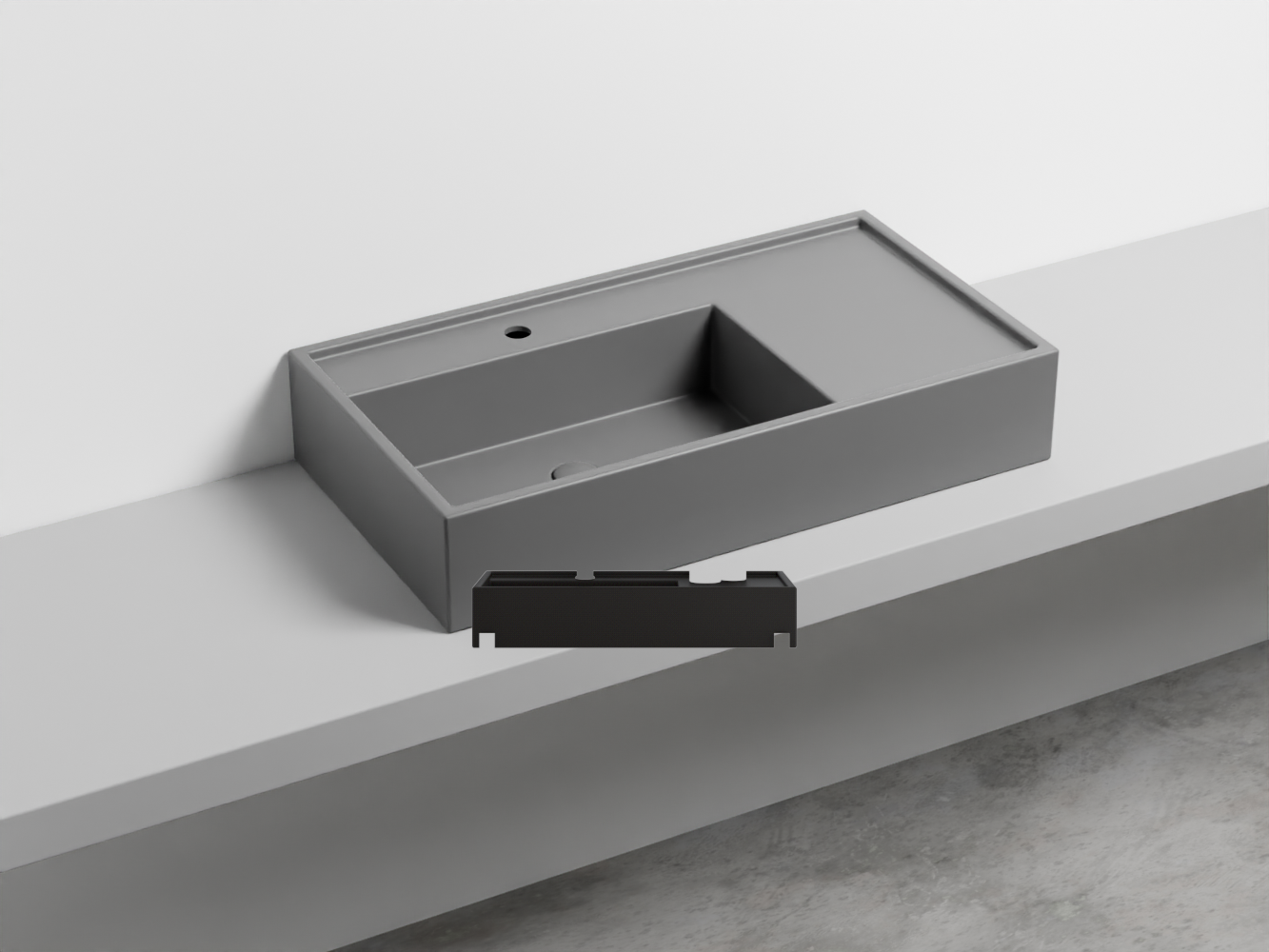 PNLA85-LV Керамическая раковина на одно отверстие 85 cielo Plinio Ceramica Cielo