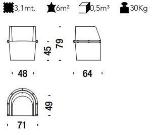 Moroso Кресло из ткани с подлокотниками Assembly sun-id-1455455 - Вид №2