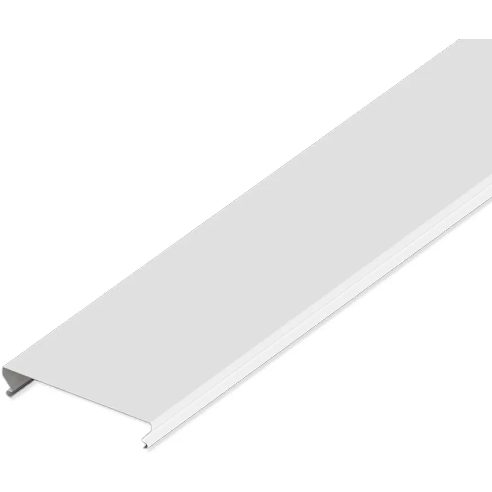 АЛБЕС Эконом A100AS - рейка для реечного потолка белая матовая 3х0,1 м 89385047 STLM-1576435