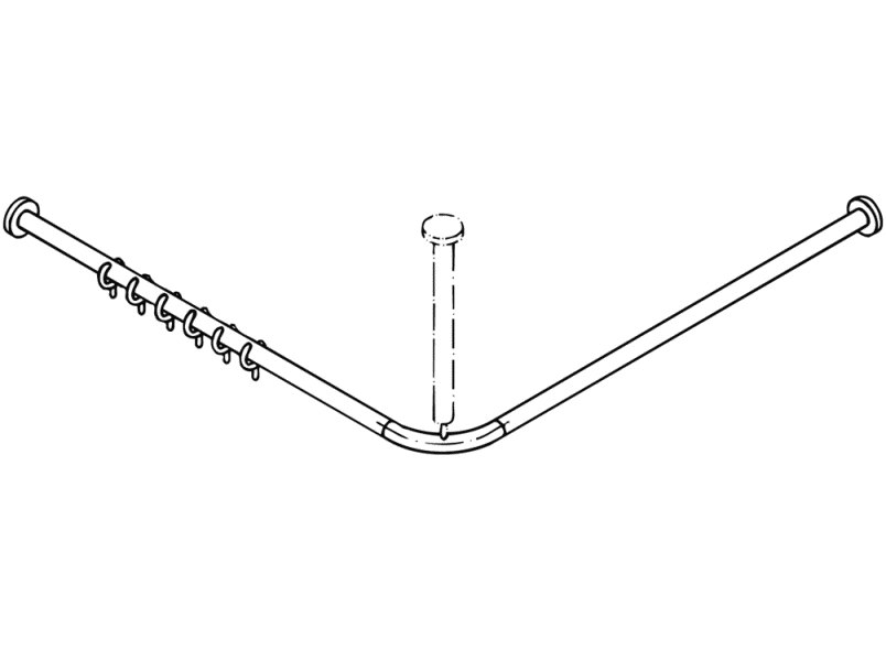 801.34B120 Карниз HEWI Edition matt | Polyamid  - Вид №6