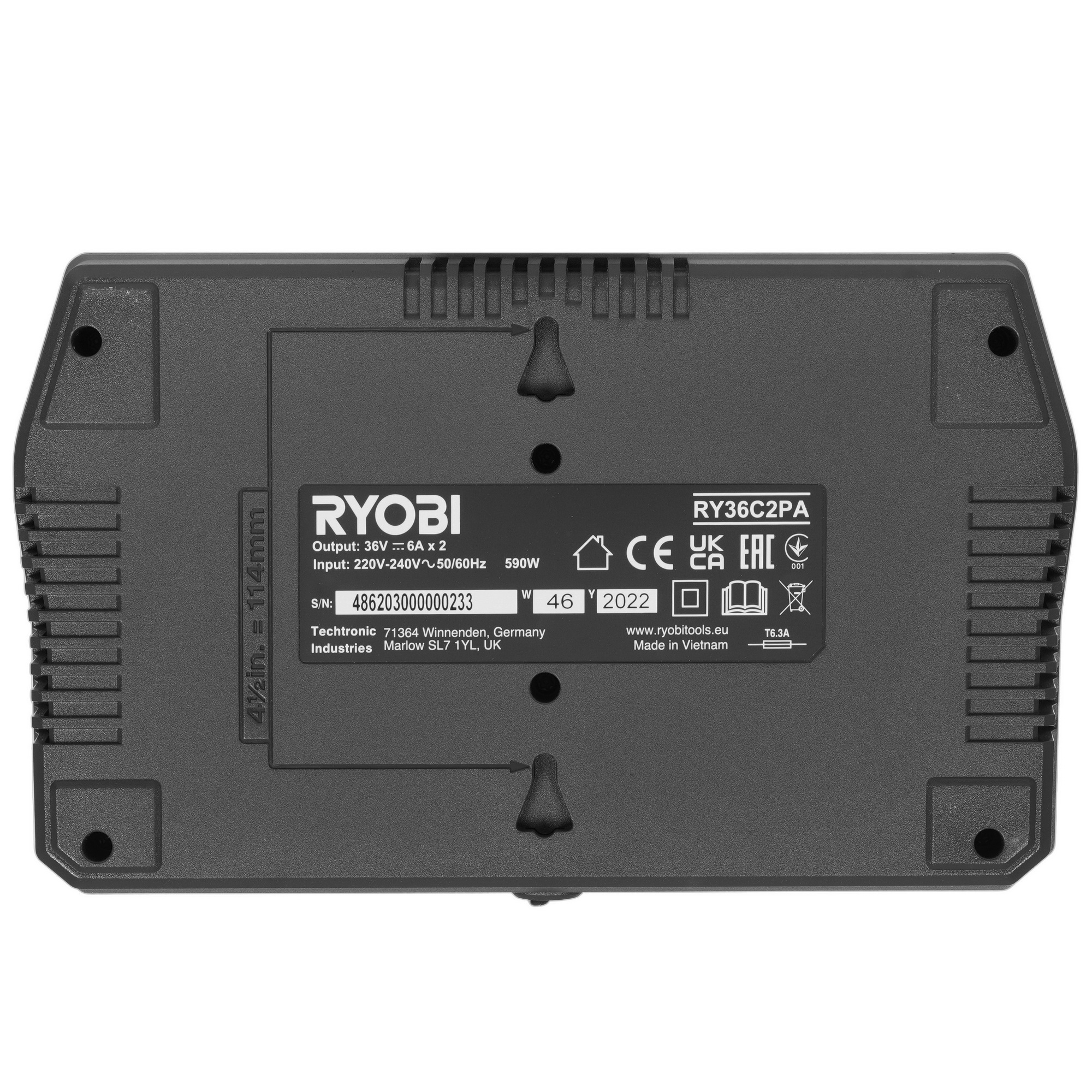 Зарядное устройство Ryobi RY36C2PA ONE+ 36V 5481032 STDN-0098101 - Вид №2
