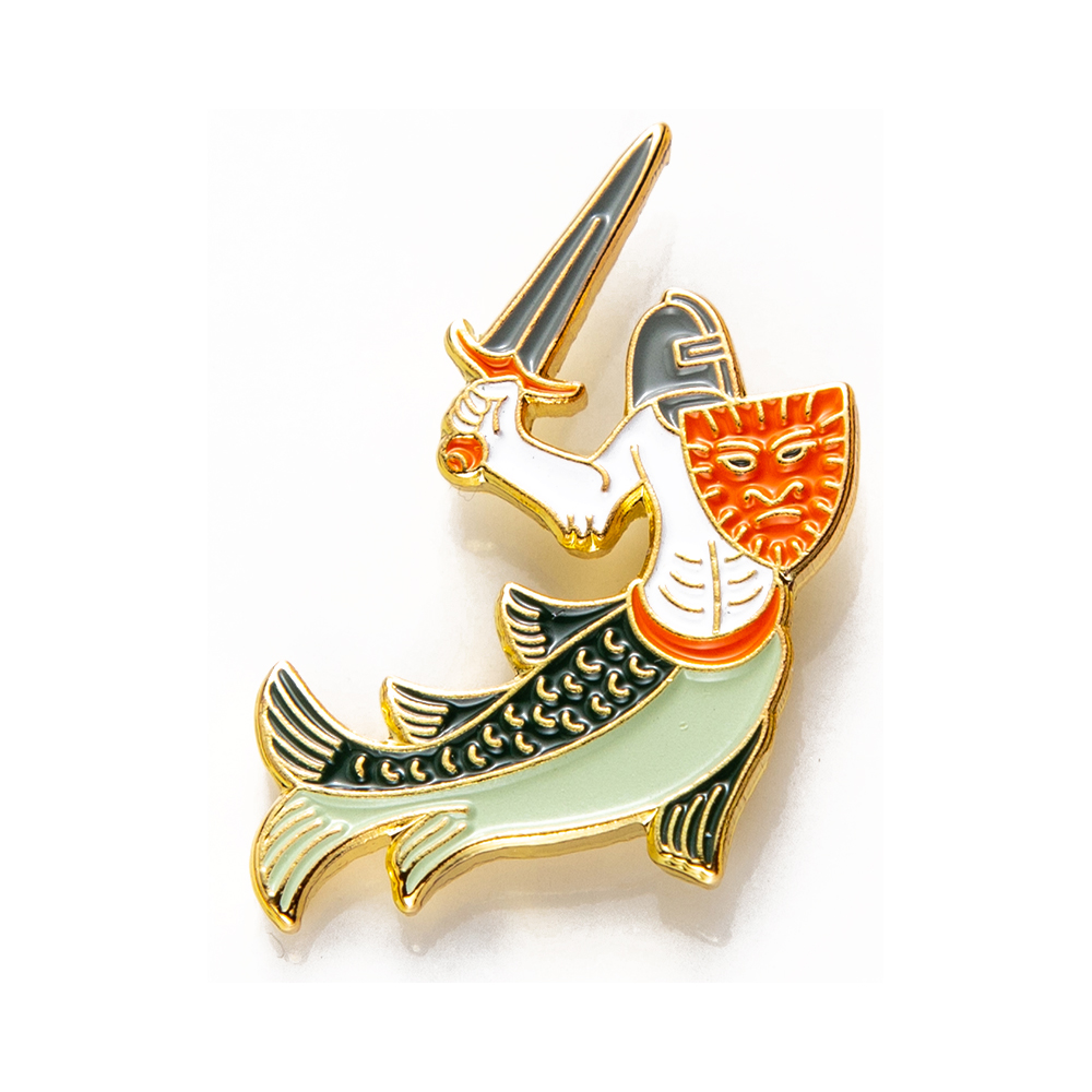 1085643 Значок эмалированный №42 Тритон Santreyd 