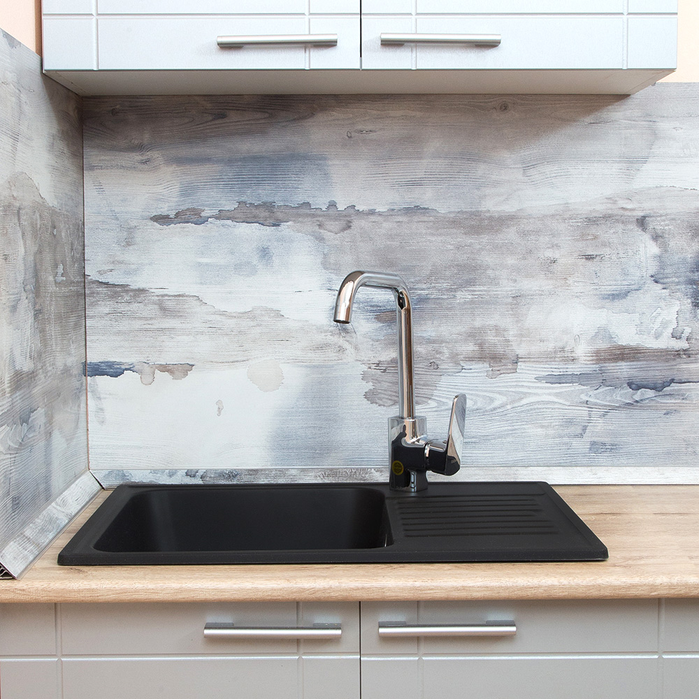 RQ89 антрацит Мойка для кухни RQ89 прямоугольная с крылом, цвет антрацит Raiber  - Вид №5