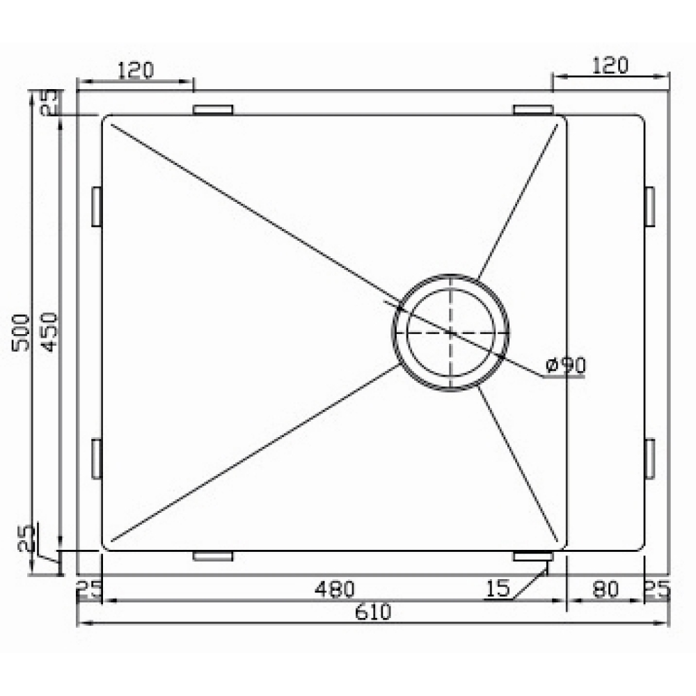 Кухонные мойки Eco Marino SMB-610XS.B SEAMAN  - Вид №1