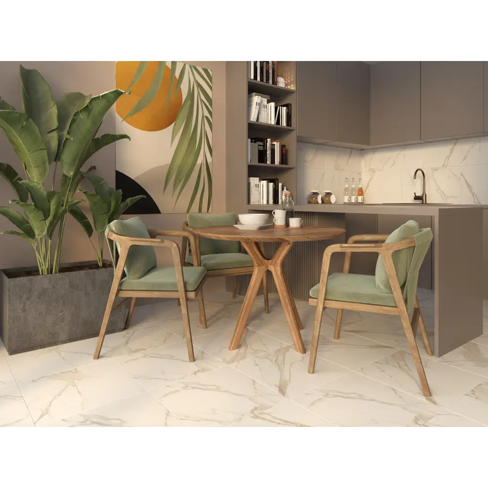 Керамогранит Шахтинская Плитка Корфу 40x40 см 1.6 м² цвет белый STLM-2183951 - Вид №4