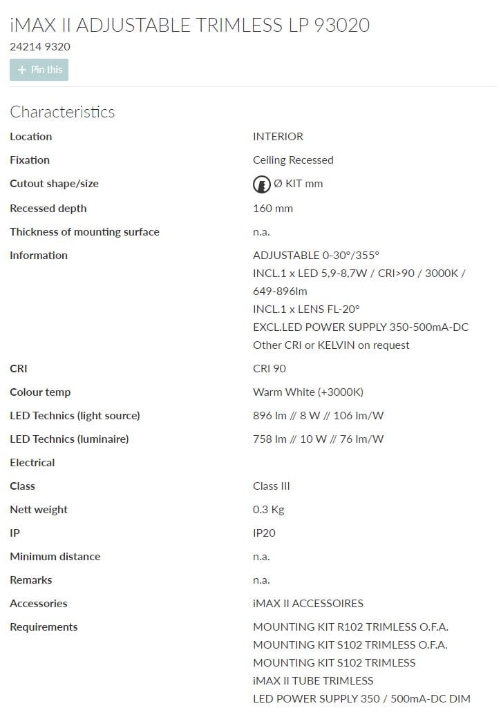 Регулируемый светодиодный прожектор Deltalight iMAX ARCH-00012589 - Вид №5