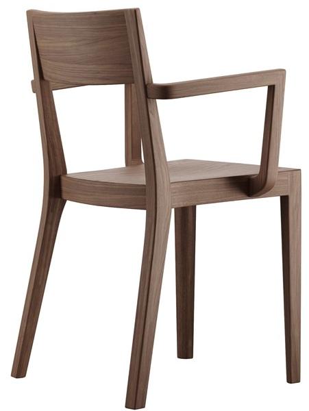 horgenglarus Штабелируемый стул из массива дерева с подлокотниками Miro 6-400a - Вид №4