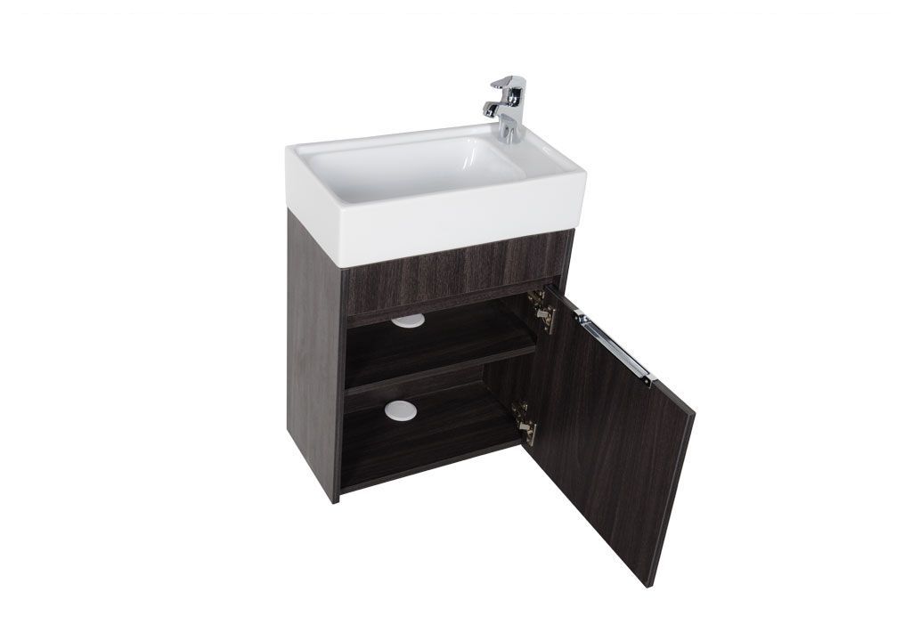 Тумба с раковиной Aquanet Лидс 50 эвкалипт мистери 0018274400182338 - Вид №2