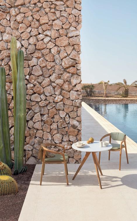 MNST966 Обеденный стол teak 264см x 118см Manutti Torsa - Вид №2