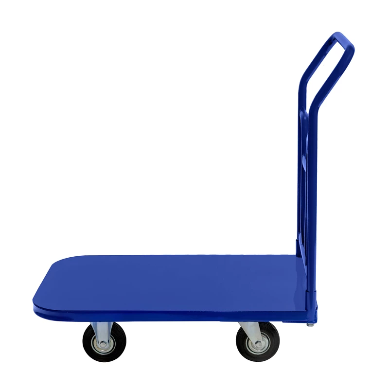 Тележка платформенная ТПТ (г/п 500 кг, 900x600 мм, колеса черная резина 200 мм) Верстакофф 65-8878 - Вид №1