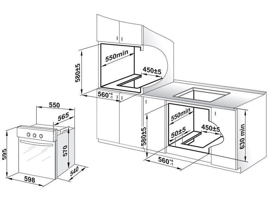 5300192 Электрический духовой шкаф Gefest ЭДВ ДА 622-05 S 382298 черный STDN-0013865 - Вид №12