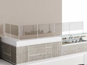 Steelbox by Metalway Барьер Parafiato в столешнице из ПЭТГ Zen protect