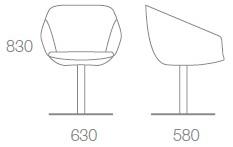 Albaplus Вращающийся дисковый стул Folha sun-id-1384552 - Вид №3