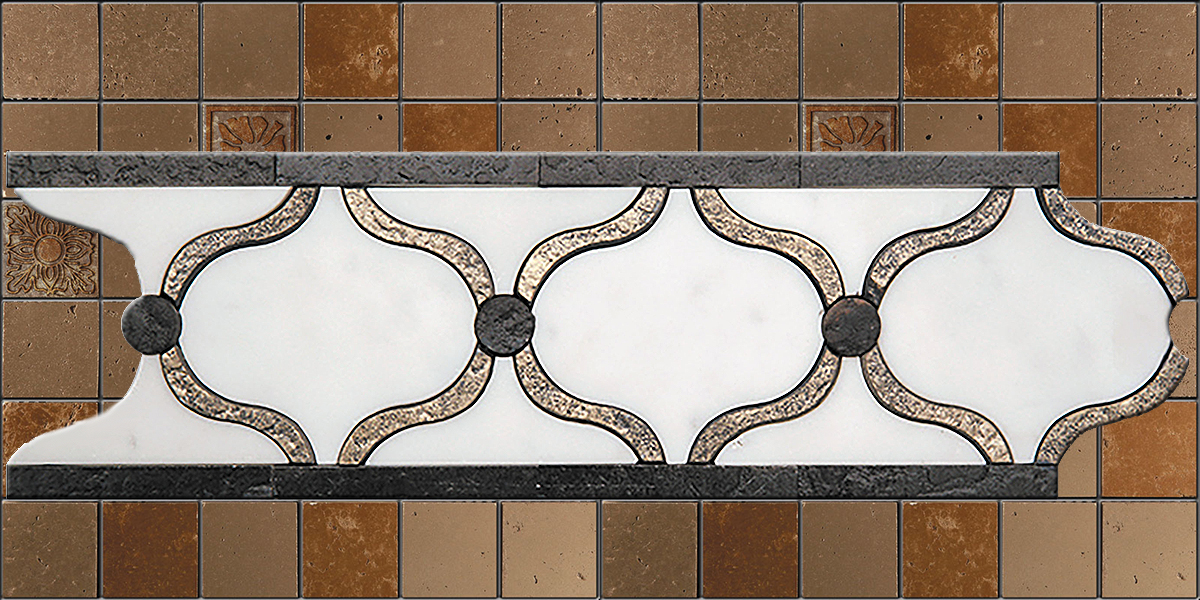 БОРДЮР ИЗ МРАМОРА GE-6 SKALINI ORNAMENTAL GE6 - Вид №1