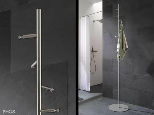 GSTH10-B Вешалка для полотенец и вешалка для верхней одежды с 10 крючками, основание: серое PHOS