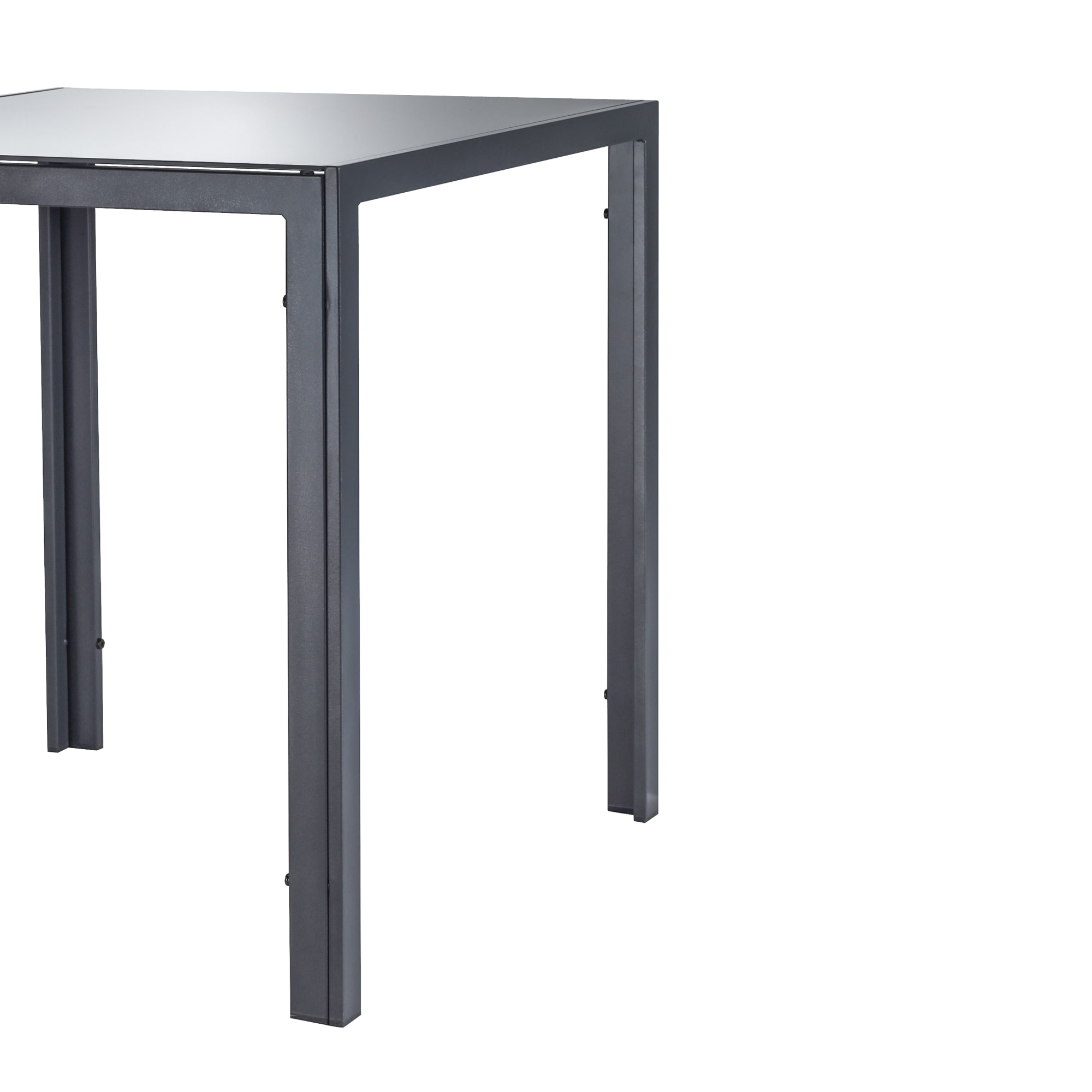 81956312 Стол садовый 70x70 см, сталь/стекло, цвет серебристый Santreyd  - Вид №5