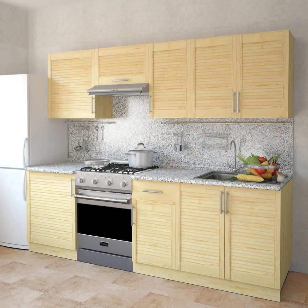 Шкаф над вытяжкой "Сосна массив" 60x35x29 см, ЛДСП, цвет бежевый Santreyd STLM-2055373 - Вид №9