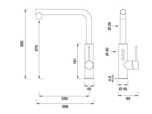 Смеситель для кухни / диспенсер для питьевой воды CEADESIGN ECO-DRINKING TAP WATER ARCH-00104181 - Вид №1