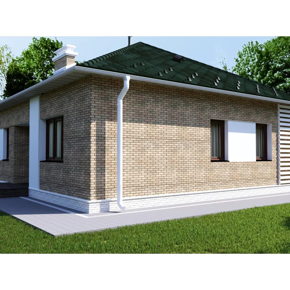 Труба водосточная Dacha 80 мм 3 м белый DÖCKE STLM-2106112 - Вид №2