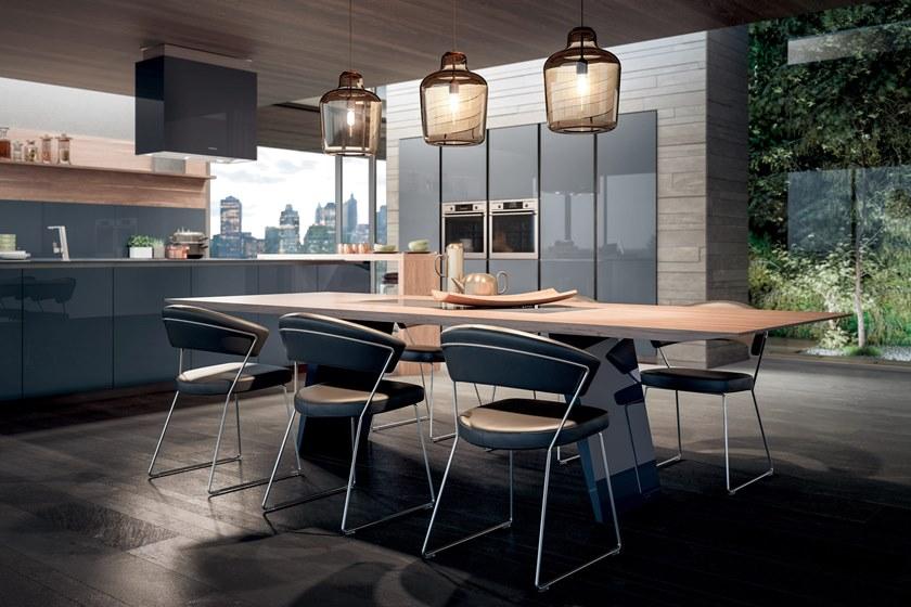 GD Arredamenti Модульная стеклянная кухня с островом Evolution sun-id-1459543 - Вид №2