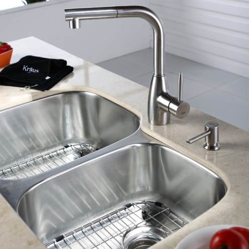 KBU24-KPF2140-KSD33 Накладная раковина на столешницу  прямоугольная Krausru 