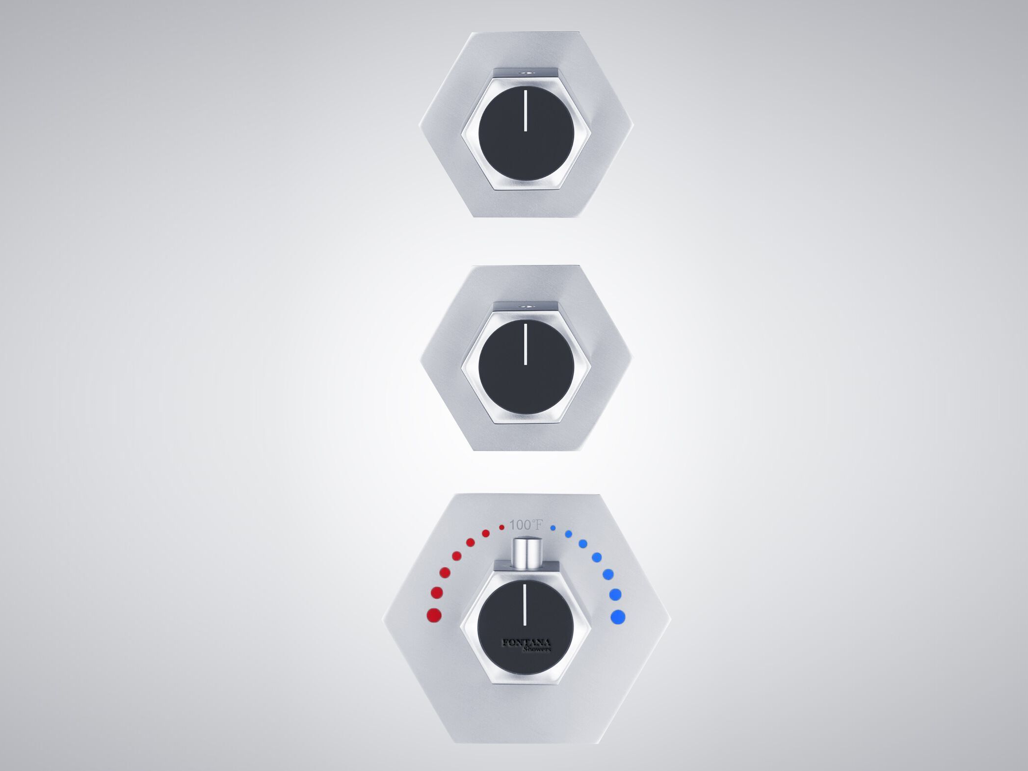Встраиваемый смеситель для душа с 3 отверстиями и переключателем Fontana Showers CHARLEVILLE-MÉZIÈRES ARCH-00078458
