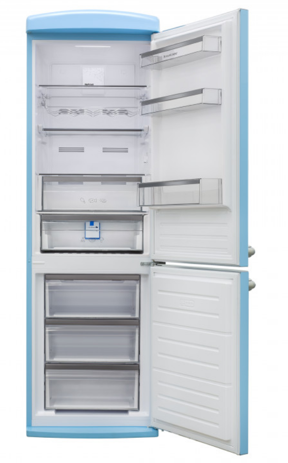 9231640 Холодильник с морозильником   Schaub Lorenz SLU S335U4E голубой STDN-0081363 - Вид №1