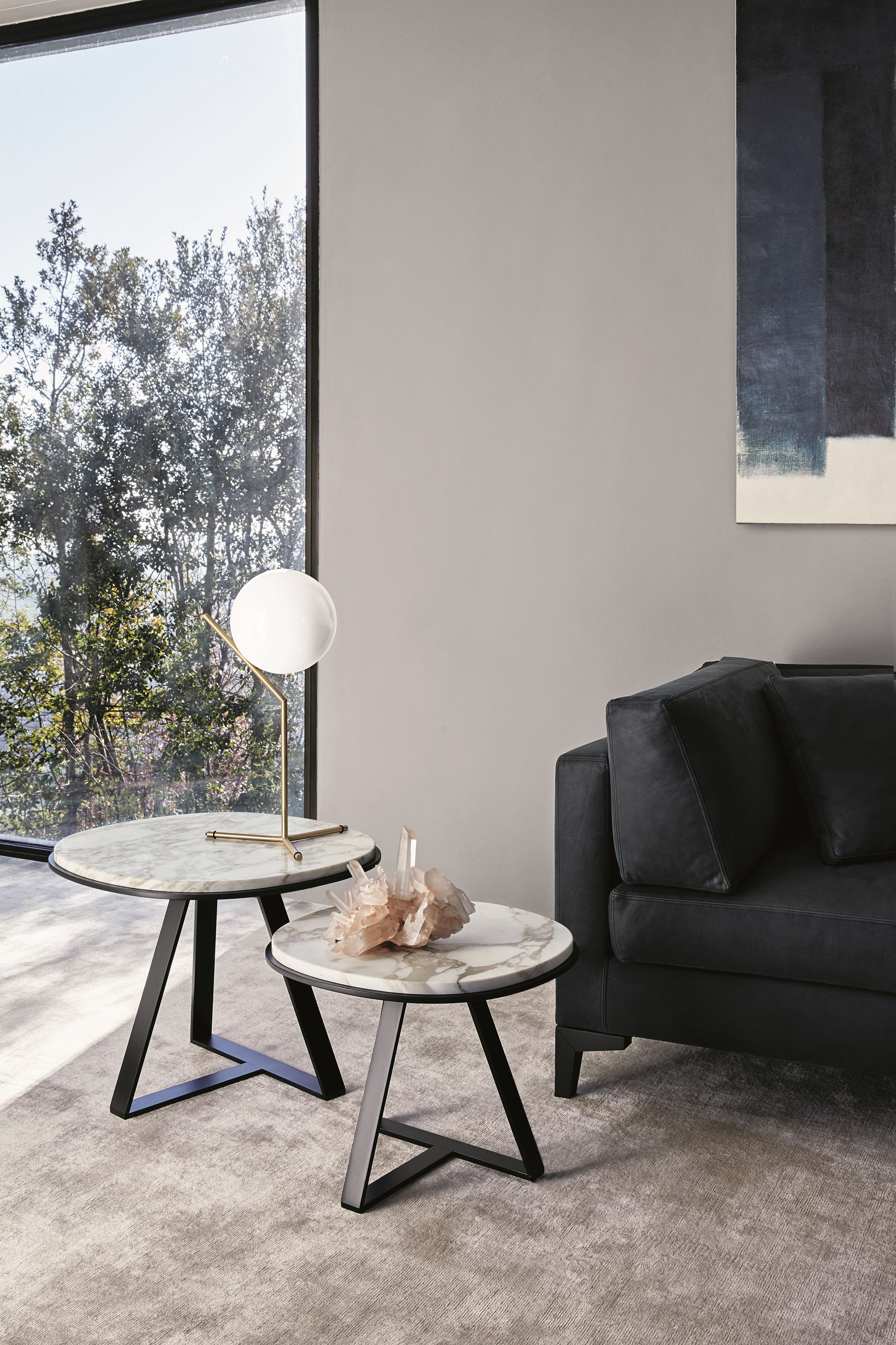 Мраморный круглый журнальный столик Meridiani Edition Shine ARCH-00094907 - Вид №6