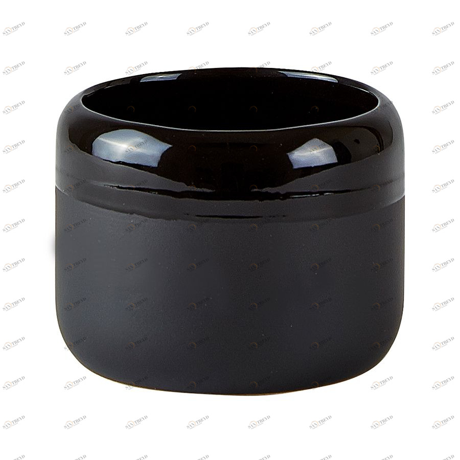 Горшок для растений керамический, черный, D8х6 см KJ COLLECTION 172812