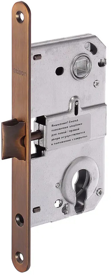 EDSON Защёлка дверная с цилиндровым замком EDS-50-85 коричневая 81964452