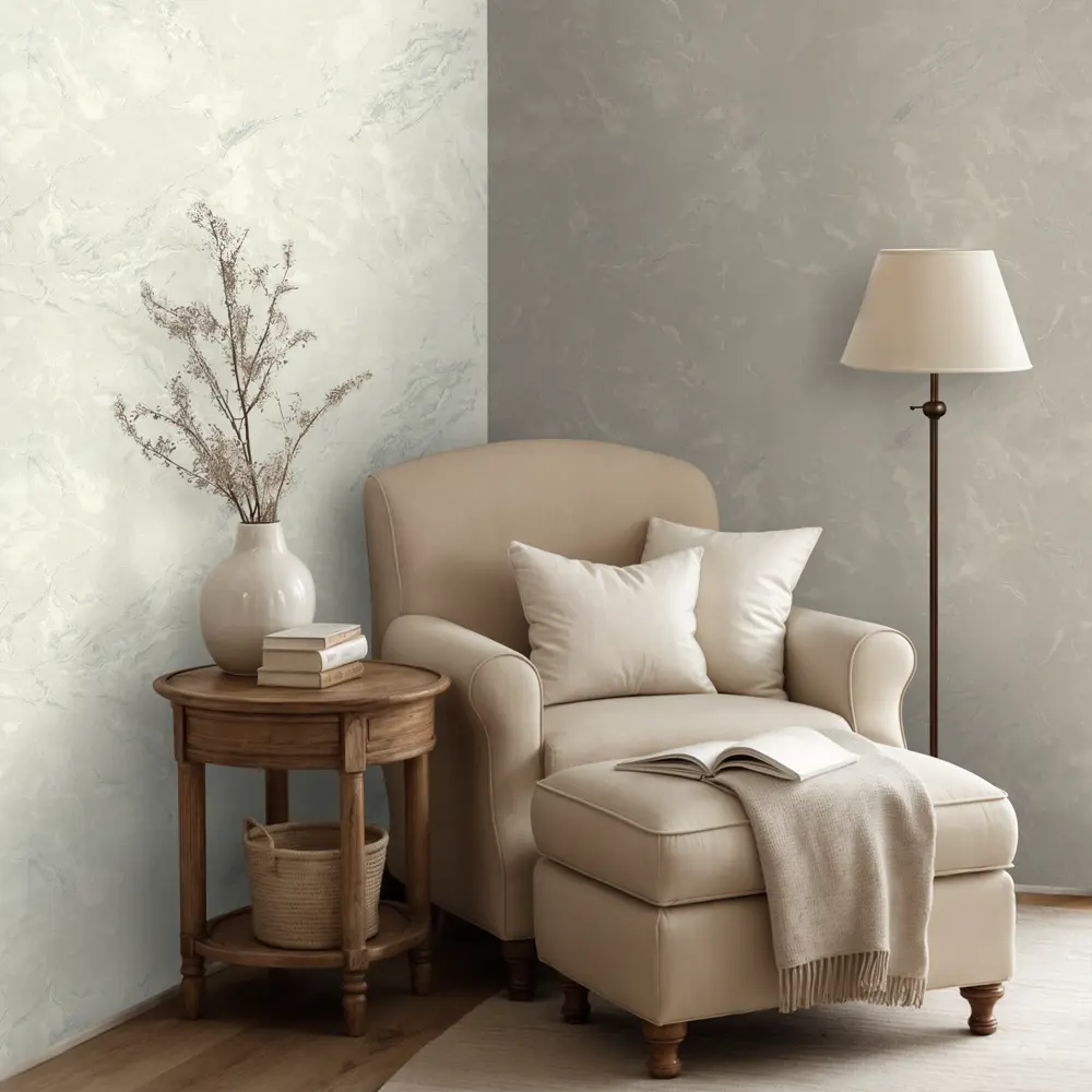 Обои флизелиновые Ornamy Calacatta темно-бежевые 1.06 м 89433803 STLM-1571794 - Вид №4